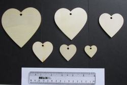 4. Wood hearts to represent each life taken by suicide in construction