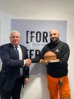 Forterra Ed Storer receiving the Keith FR Morton award 002
